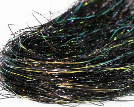 Fine 3D Tinsel Hair, Black Peacock / 96